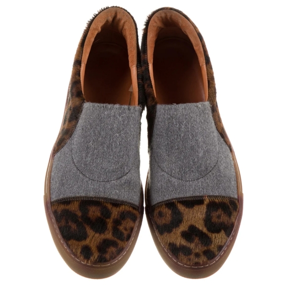 DRIES VAN NOTEN PONY HAIR SLIP-ON SHOES/SNEAKERS. - Picture 2 of 8
